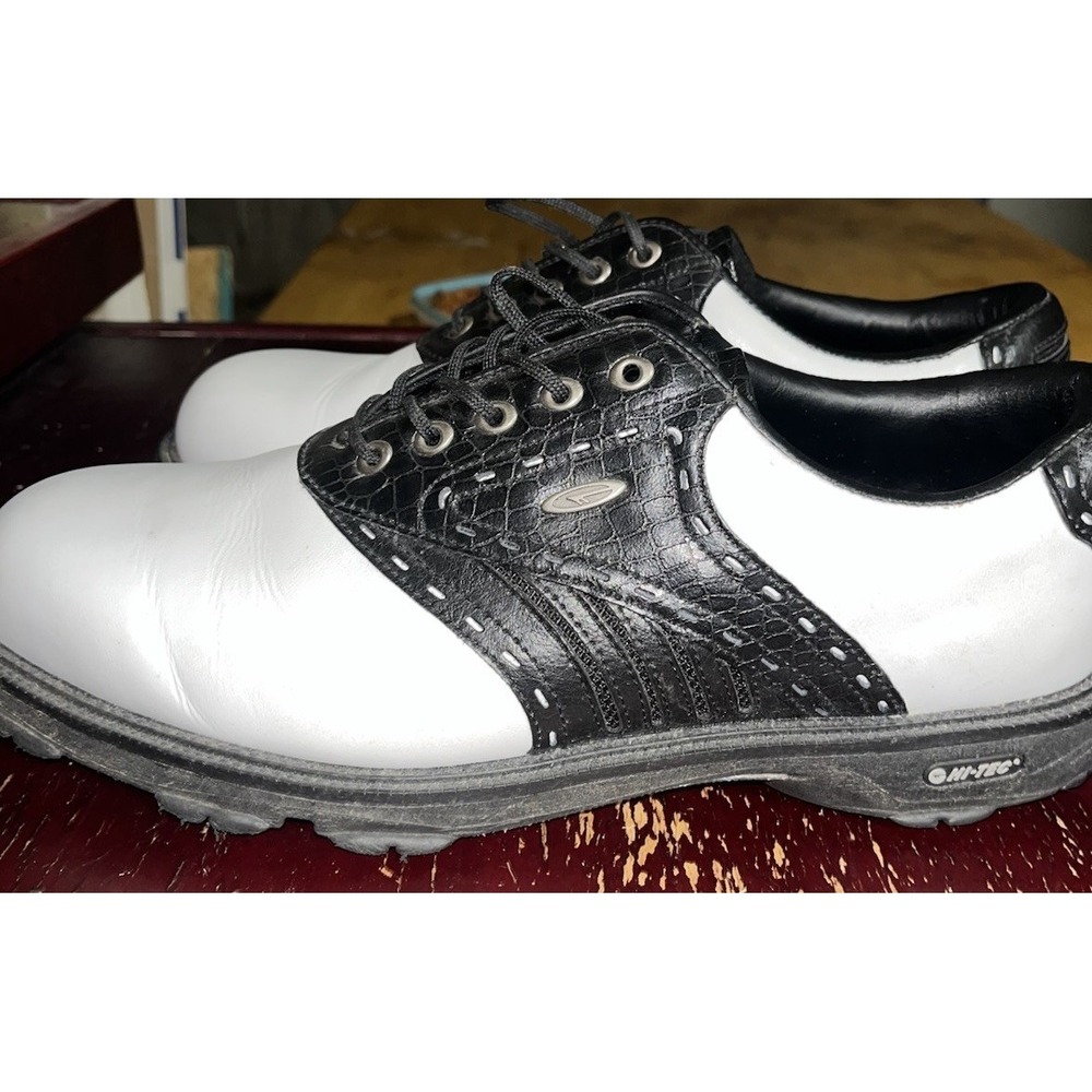 Hi-Tec V-Lite Typhoon II Golf Shoes Men's Size 11 Black White CDT - NO SPIKES - Picture 7 of 9